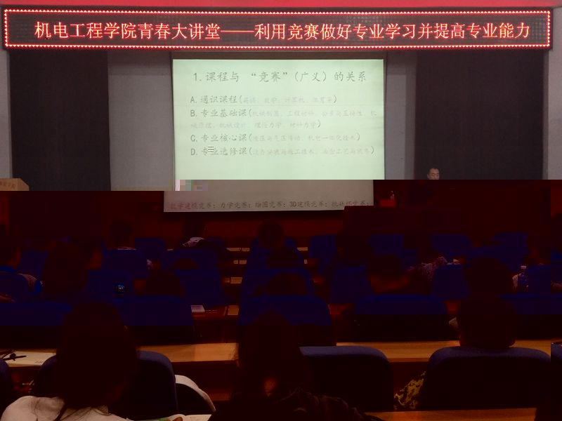 劉雅俊副教授講解課程與競賽(廣義)的關系